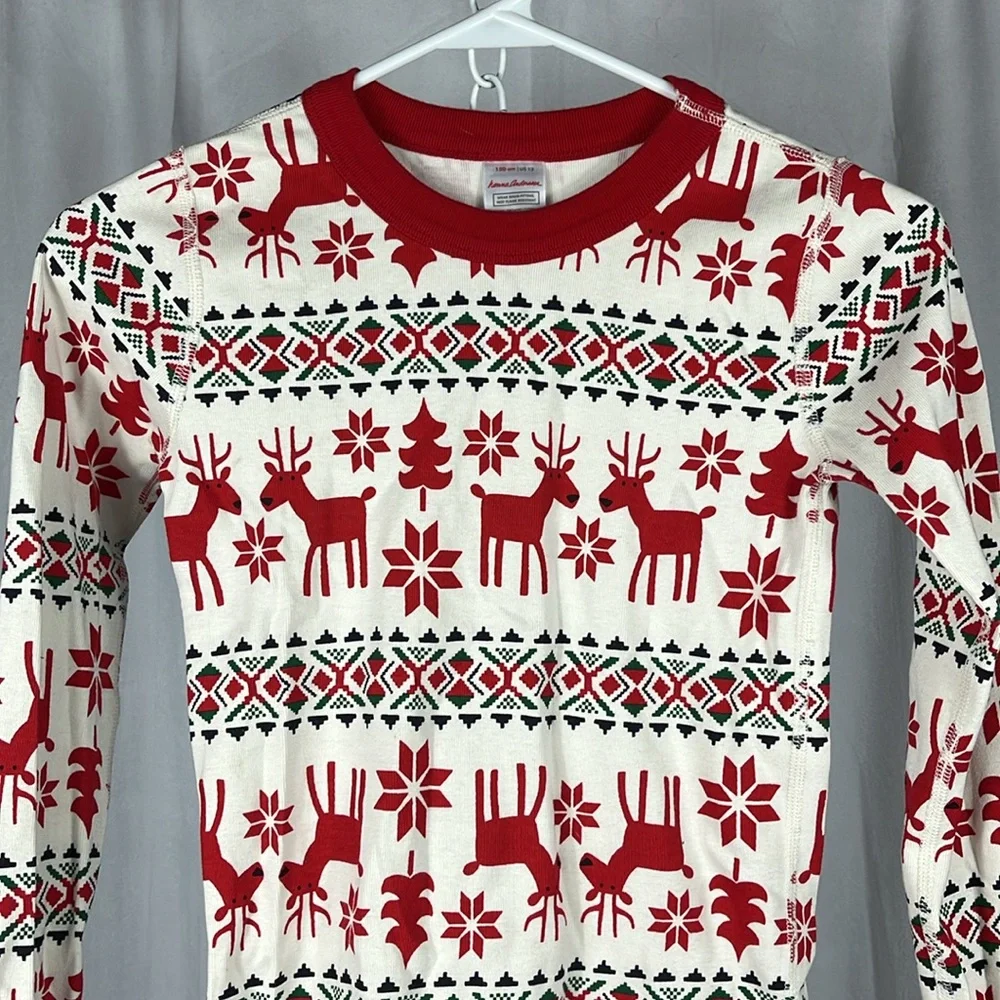Hanna‎ Andersson Dear Deer Long John Pajama Set.